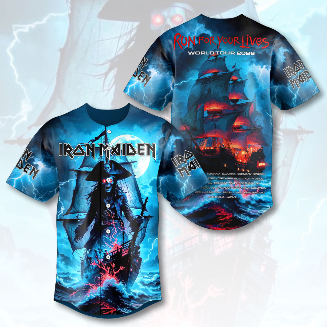 Iron Maiden 2026 World Tour Baseball Jersey – HOATT20183