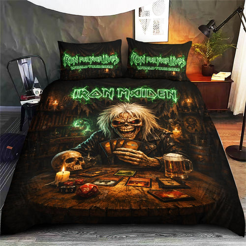Iron Maiden 2026 World Tour 3-Piece Duvet Bedding Set – HOATT19230