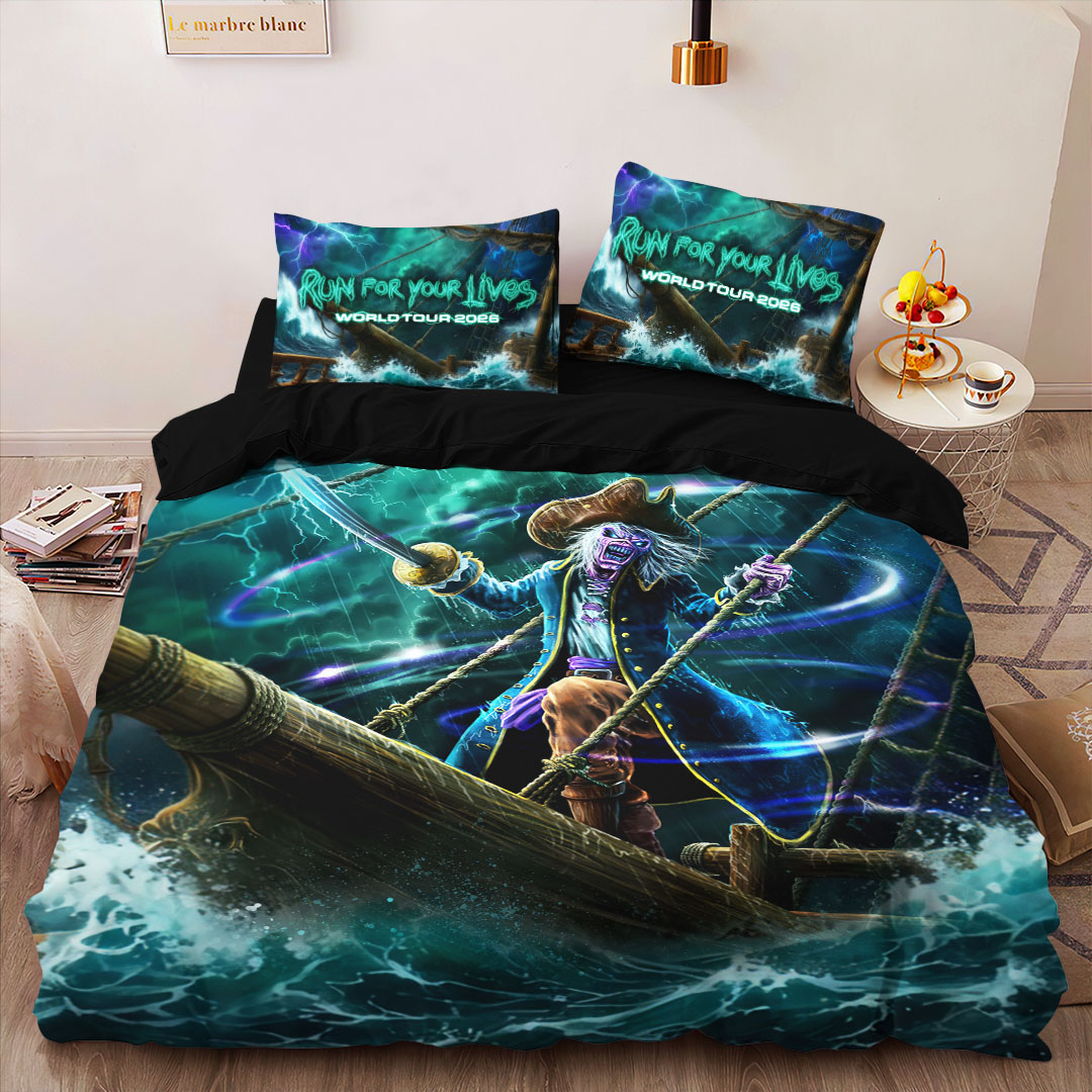 Iron Maiden 2026 World Tour 3-Piece Duvet Bedding Set – HOATT19674