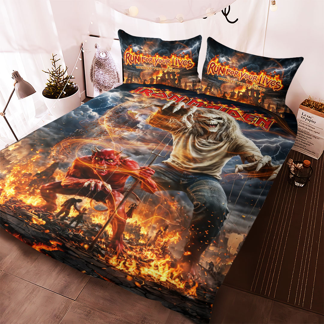 Iron Maiden 2026 World Tour 3-Piece Duvet Bedding Set – HOATT19902