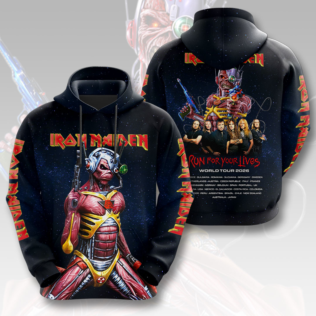 Iron Maiden 2026 World Tour 3D Apparel – HOATT16612