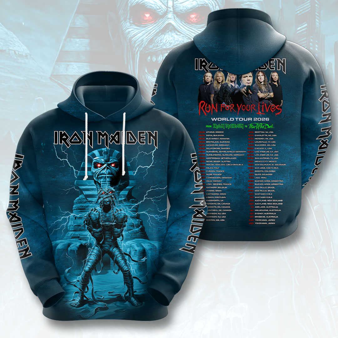 Iron Maiden 2026 World Tour 3D Apparel – HOATT17184