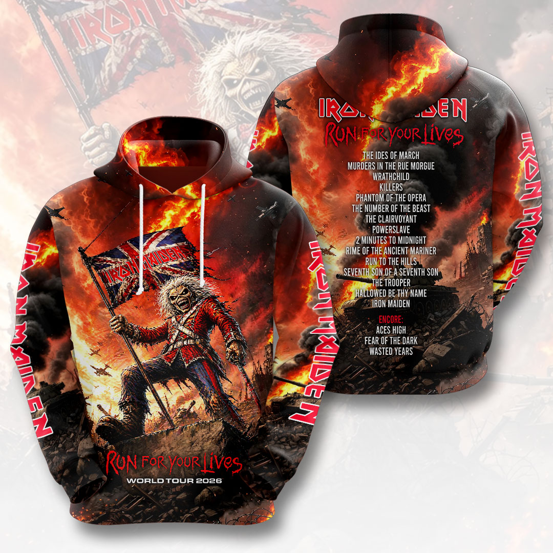 Iron Maiden 2026 World Tour 3D Apparel – HOATT17834