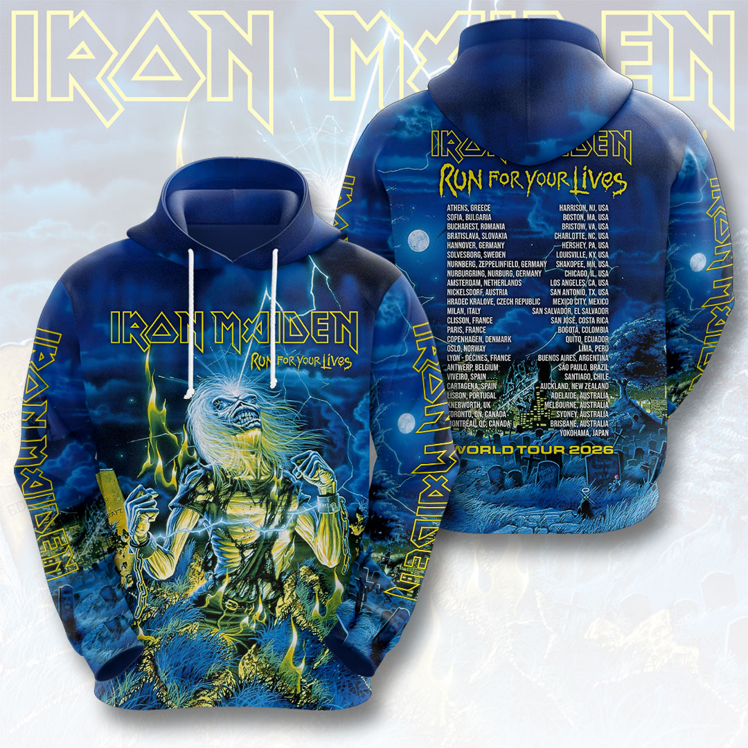 Iron Maiden 2026 World Tour 3D Apparel – HOATT17866