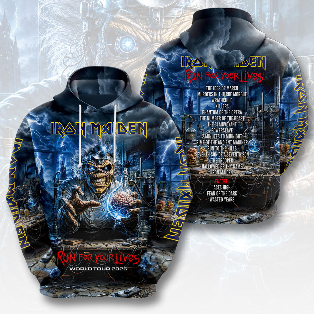 Iron Maiden 2026 World Tour 3D Apparel – HOATT18033