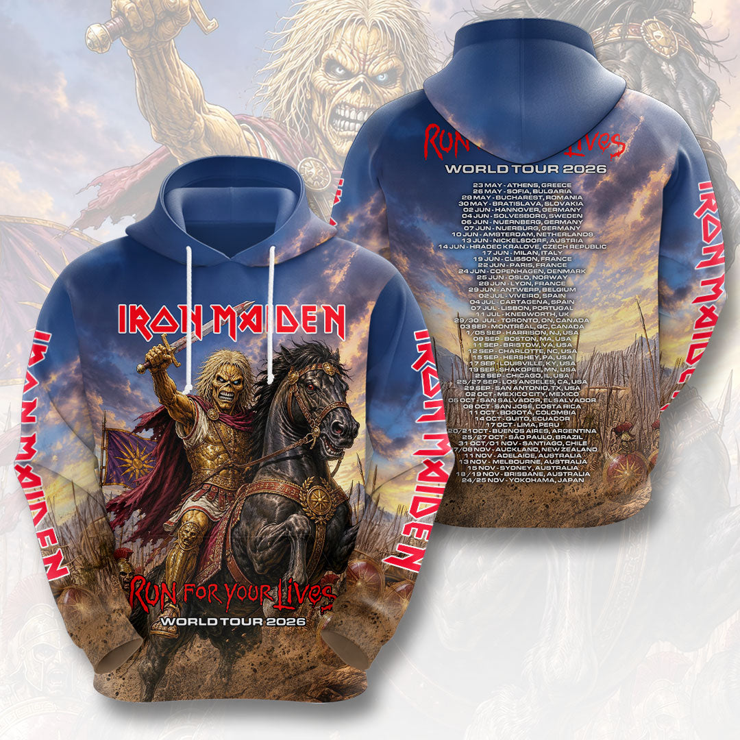 Iron Maiden 2026 World Tour 3D Apparel – HOATT18331