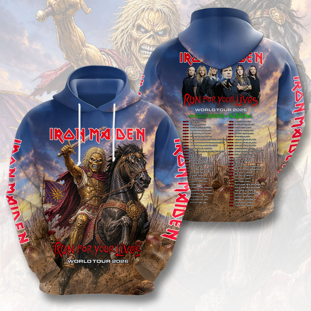Iron Maiden 2026 World Tour 3D Apparel – HOATT18384