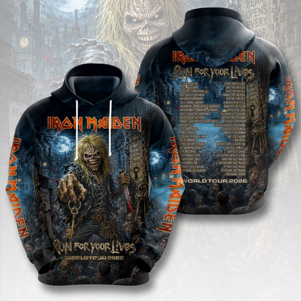 Iron Maiden 2026 World Tour 3D Apparel – HOATT18385
