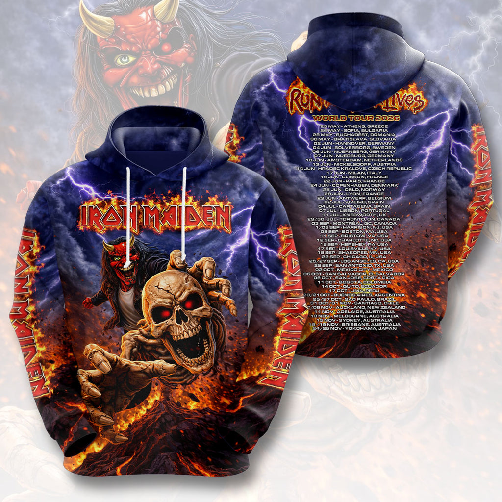 Iron Maiden 2026 World Tour 3D Apparel – HOATT18466