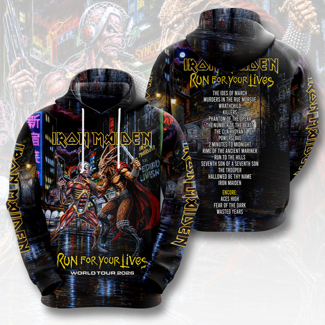 Iron Maiden 2026 World Tour 3D Apparel – HOATT18564