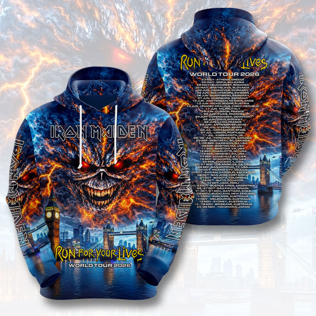 Iron Maiden 2026 World Tour 3D Apparel – HOATT18567