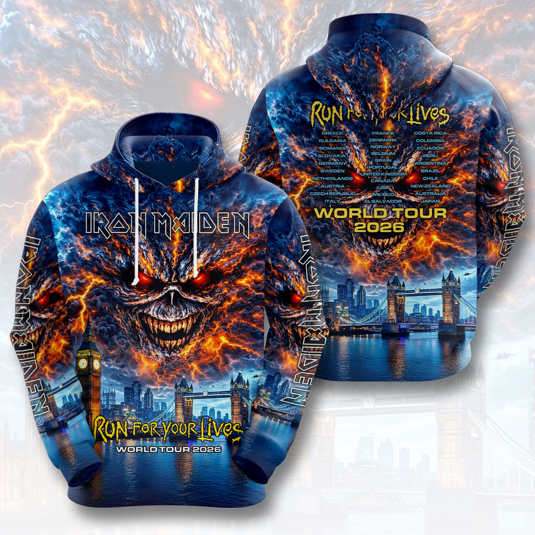 Iron Maiden 2026 World Tour 3D Apparel – HOATT18821