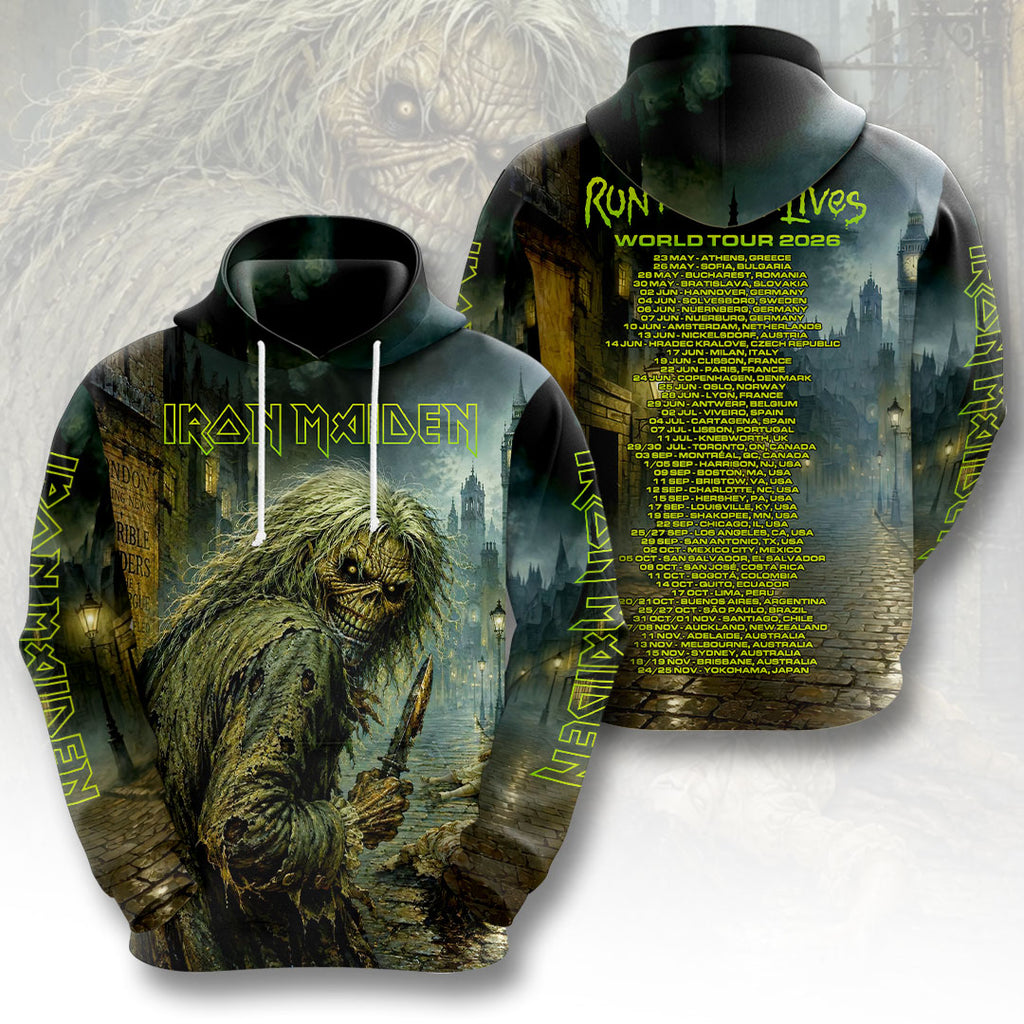 Iron Maiden 2026 World Tour 3D Apparel – HOATT19030