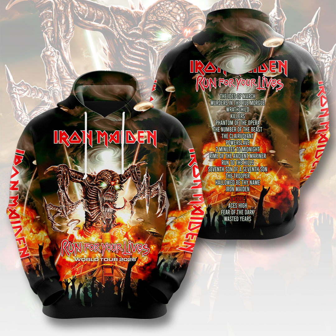 Iron Maiden 2026 World Tour 3D Apparel – HOATT19042