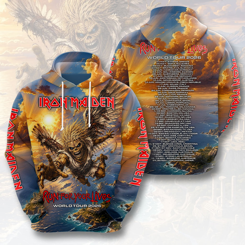 Iron Maiden 2026 World Tour 3D Apparel – HOATT19321