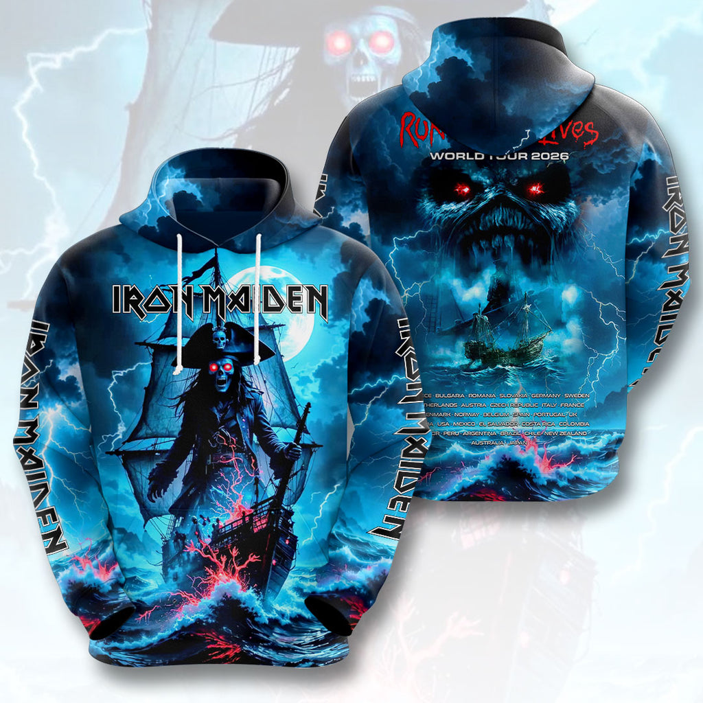 Iron Maiden 2026 World Tour 3D Apparel – HOATT19327