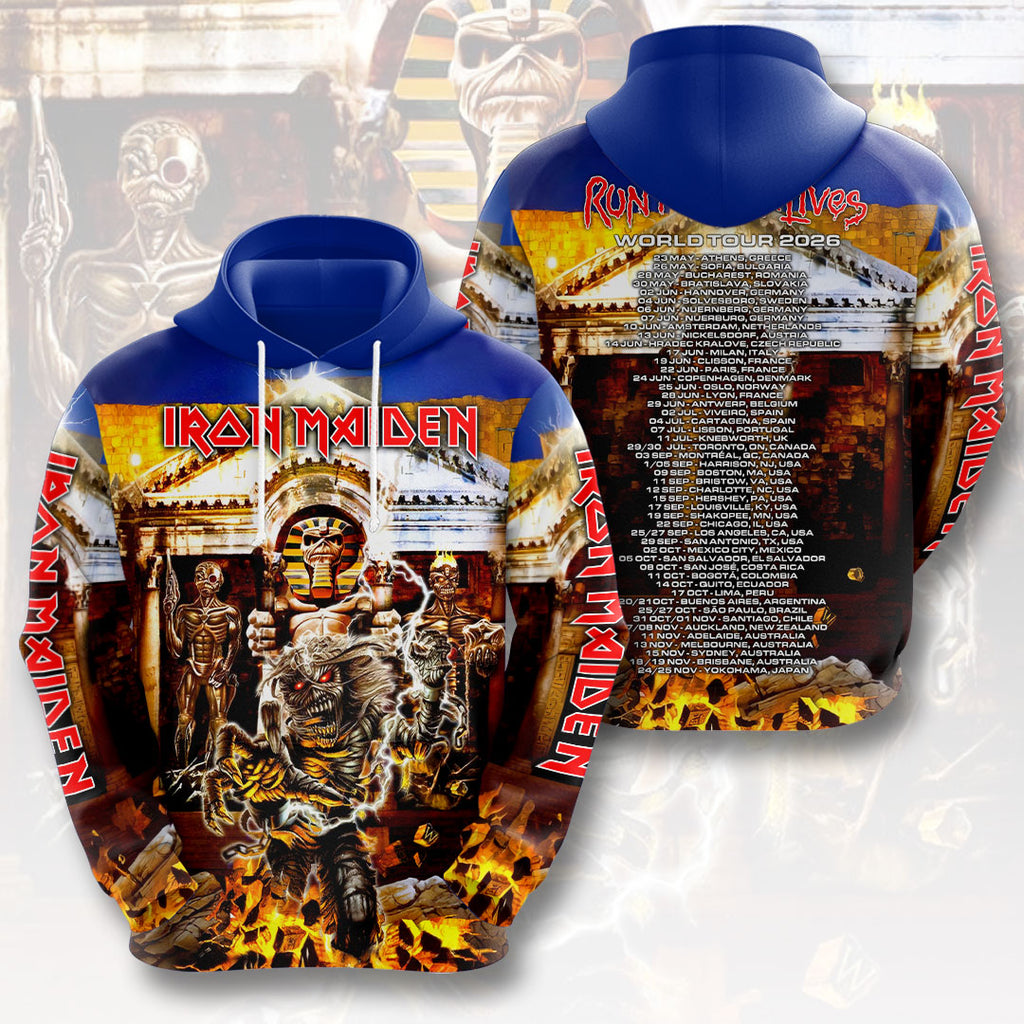 Iron Maiden 2026 World Tour 3D Apparel – HOATT19892