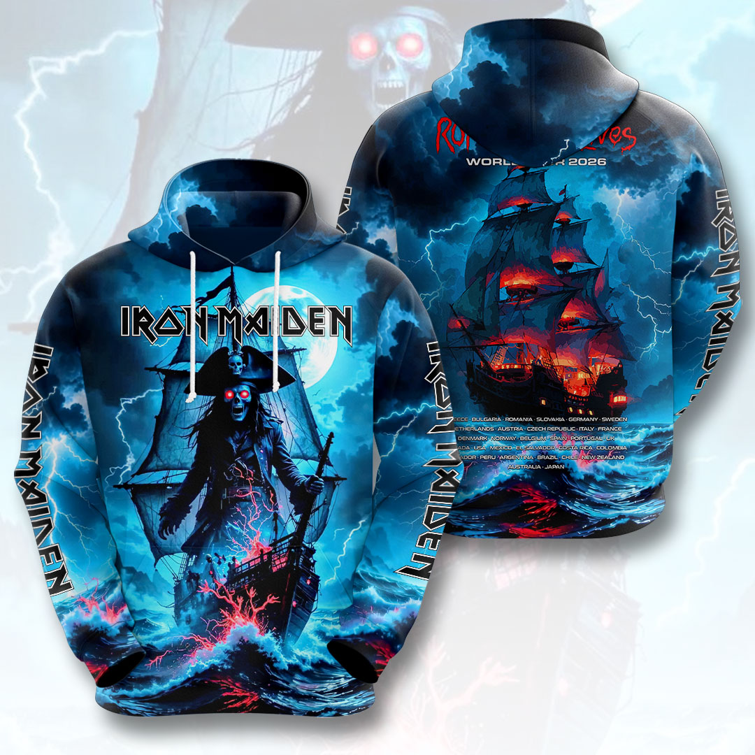 Iron Maiden 2026 World Tour 3D Apparel – HOATT19955