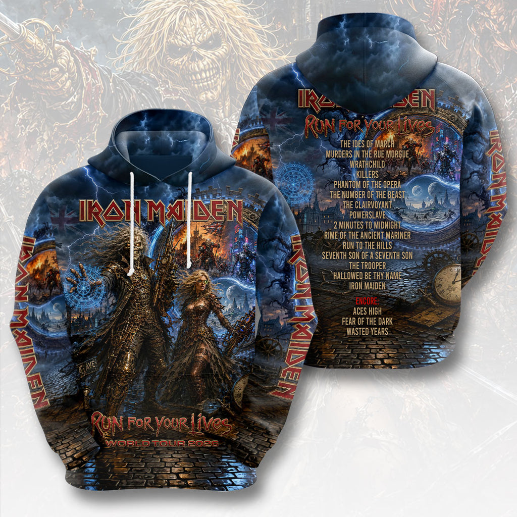 Iron Maiden 2026 World Tour 3D Apparel – HOATT20018