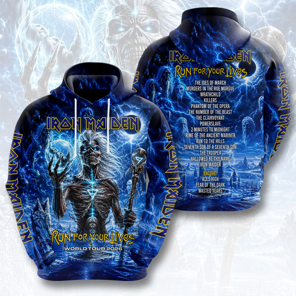 Iron Maiden 2026 World Tour 3D Apparel – HOATT20218