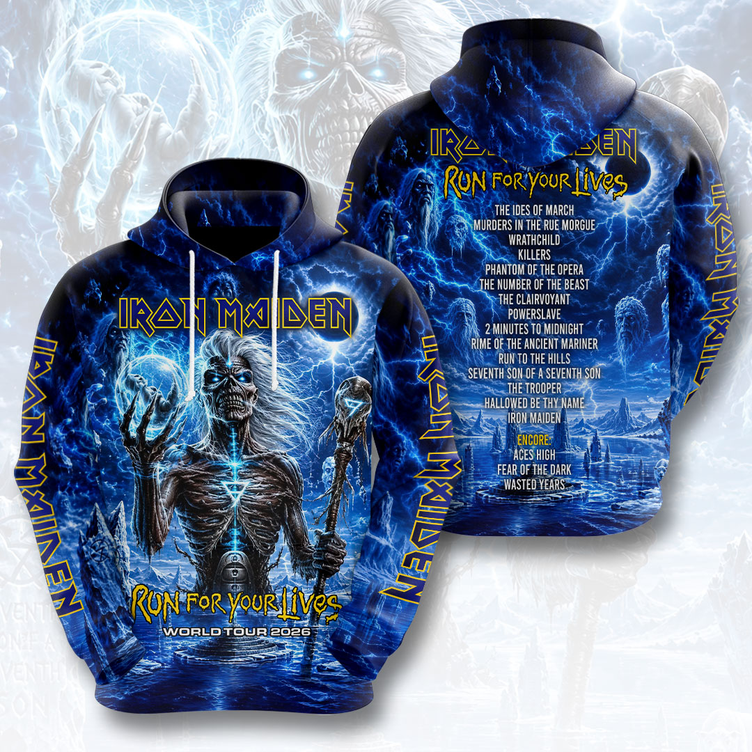 Iron Maiden 2026 World Tour 3D Apparel – HOATT20218