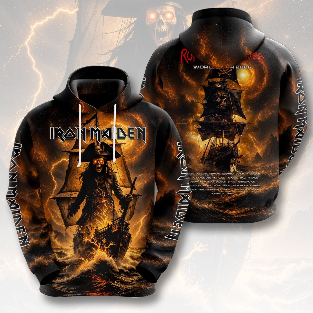 Iron Maiden 2026 World Tour 3D Apparel – HOATT20222