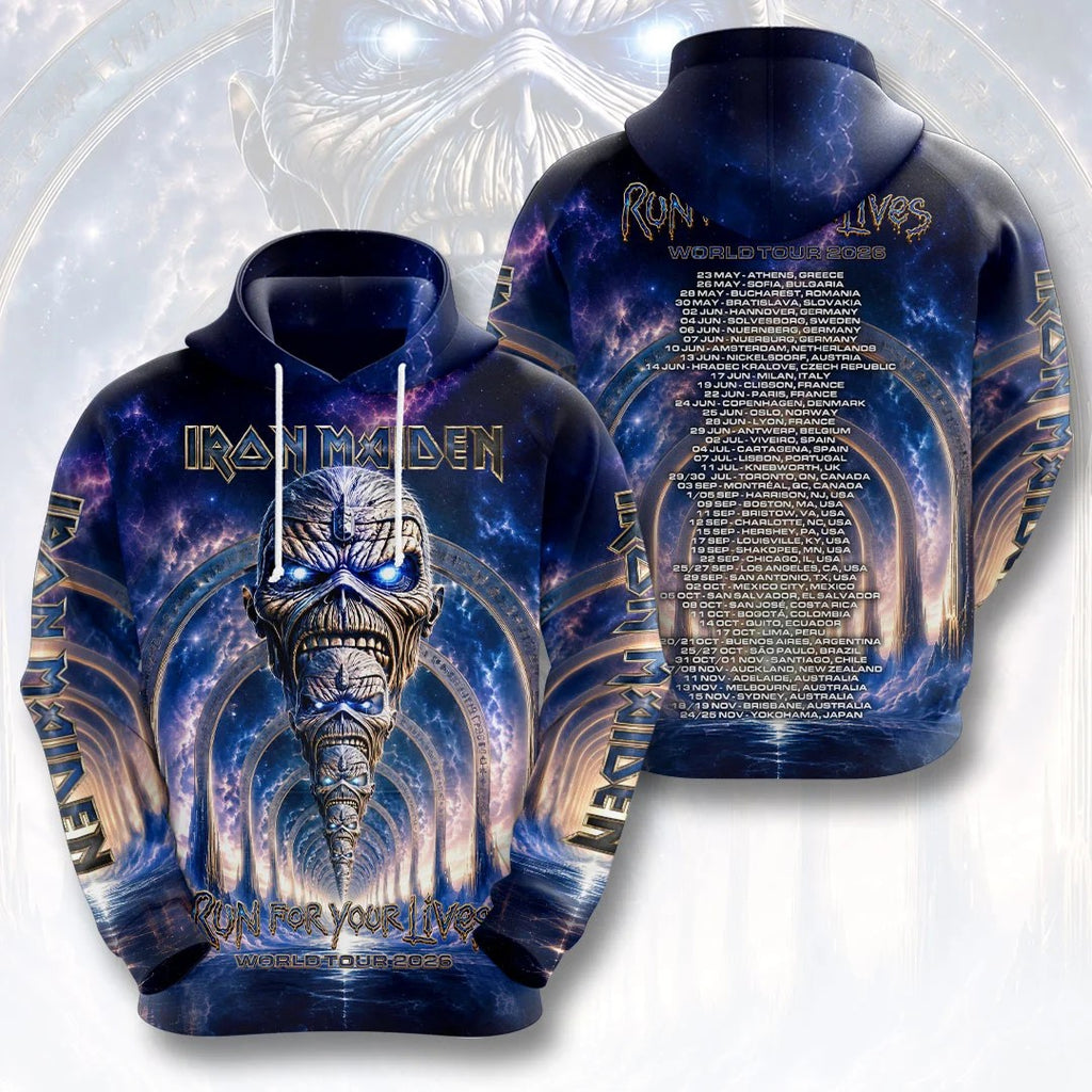 Iron Maiden 2026 World Tour 3D Apparel – HOATT20633