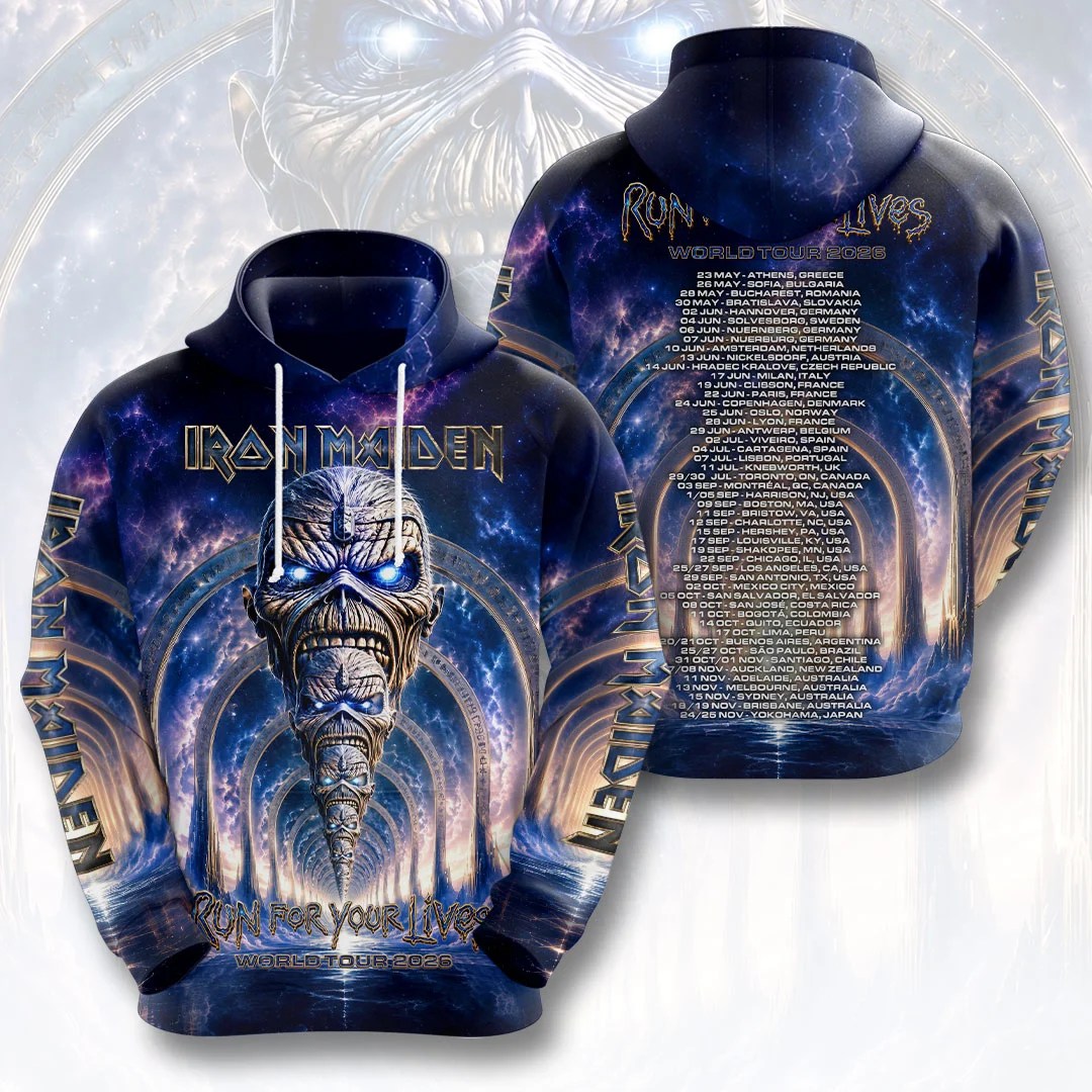 Iron Maiden 2026 World Tour 3D Apparel – HOATT20633