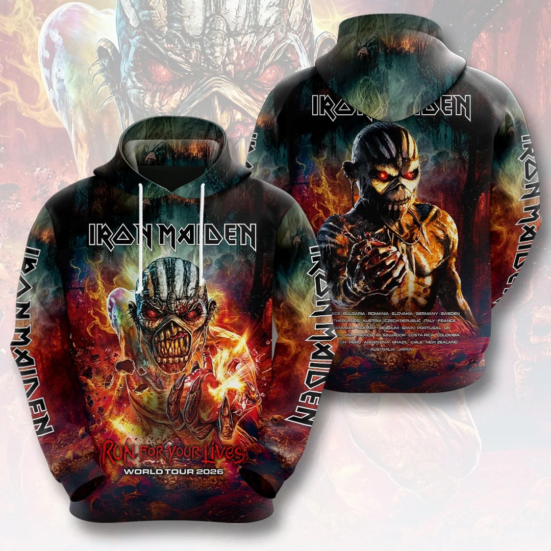 Iron Maiden 2026 World Tour 3D Apparel – HOATT21282
