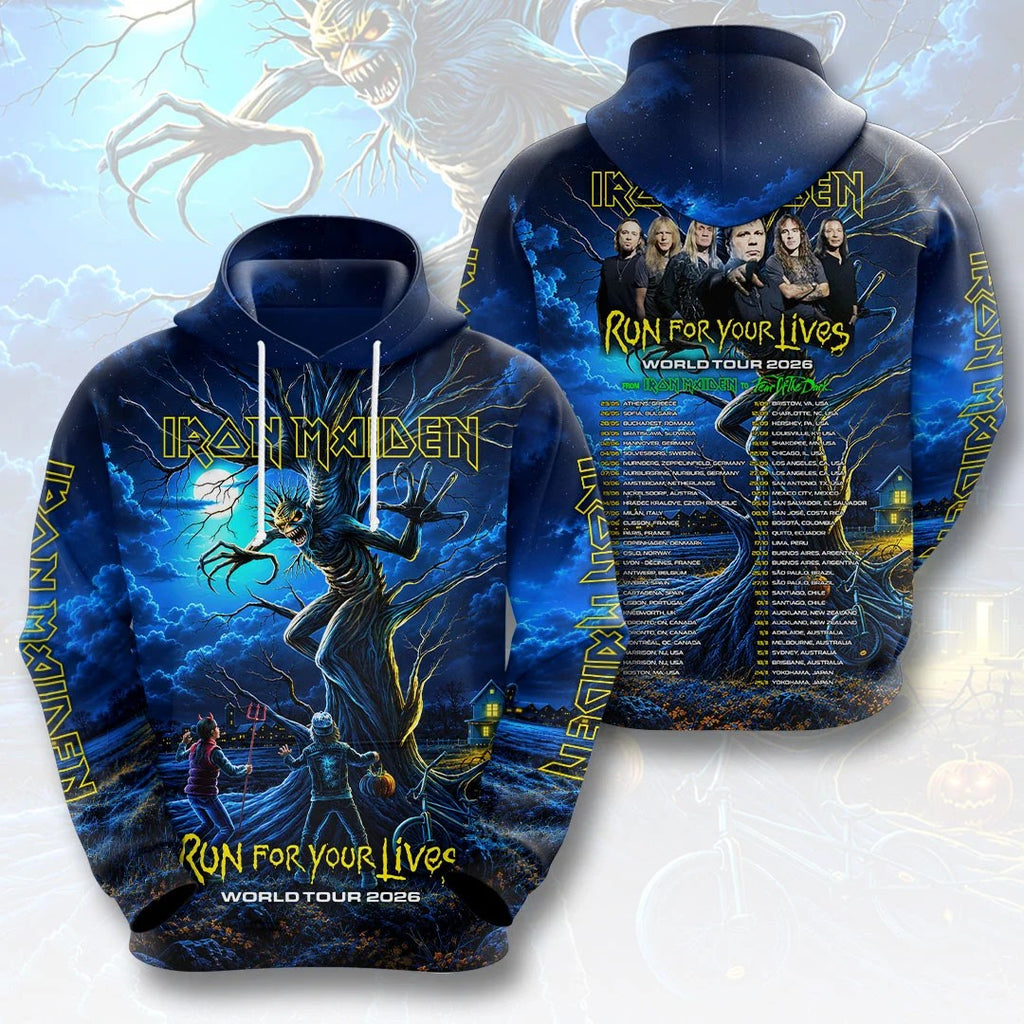 Iron Maiden 2026 World Tour 3D Apparel – HOATT21587