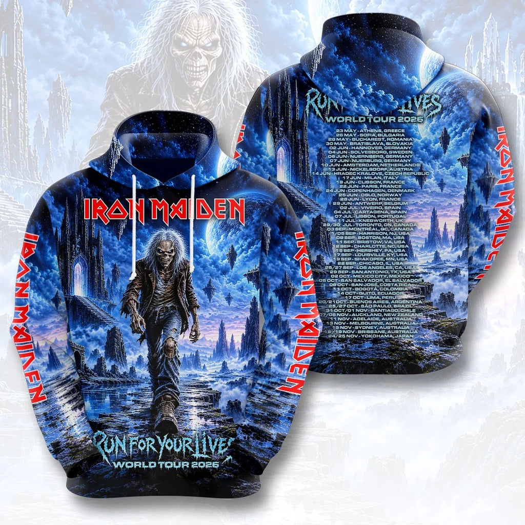 Iron Maiden 2026 World Tour 3D Apparel – HOATT21689
