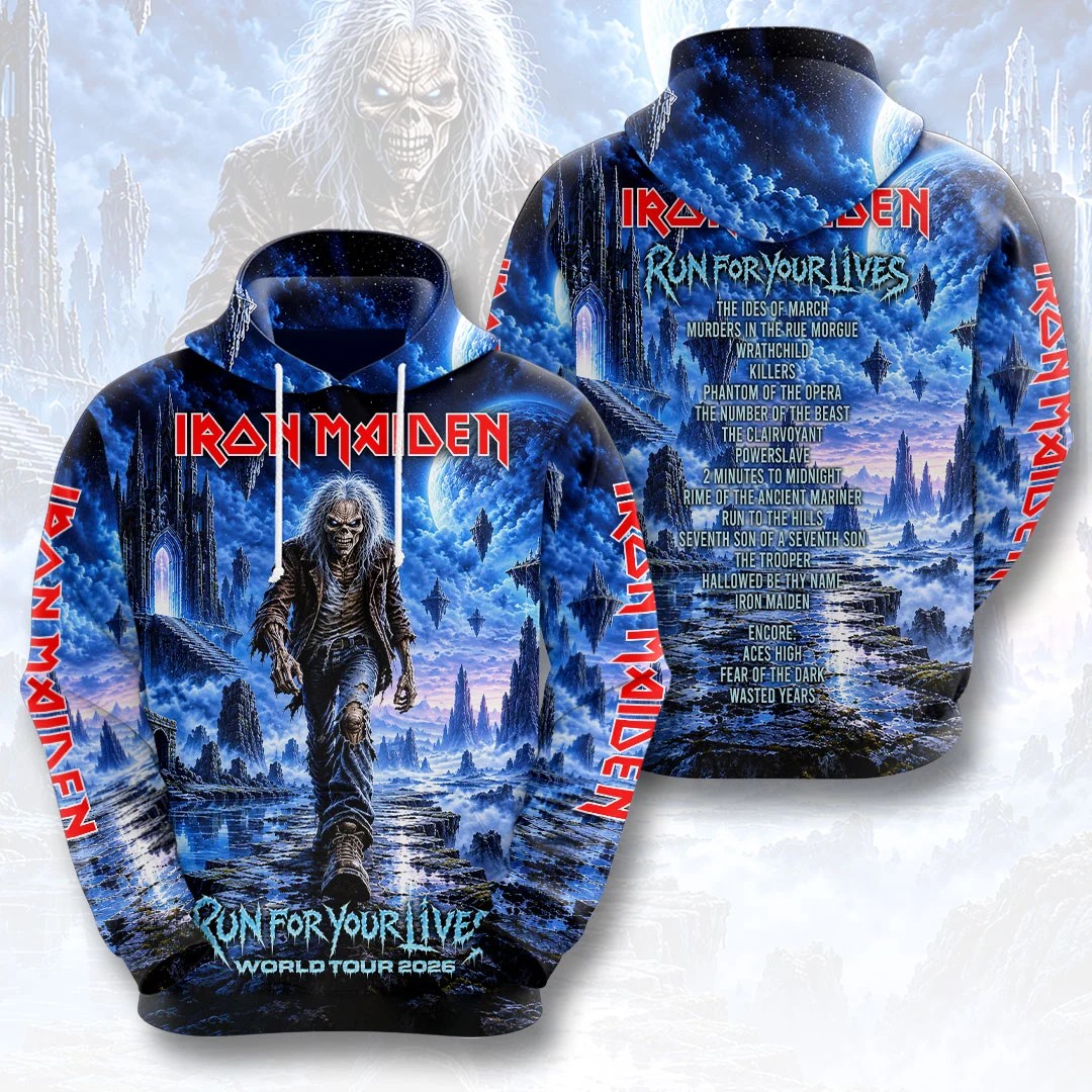 Iron Maiden 2026 World Tour 3D Apparel – HOATT21690