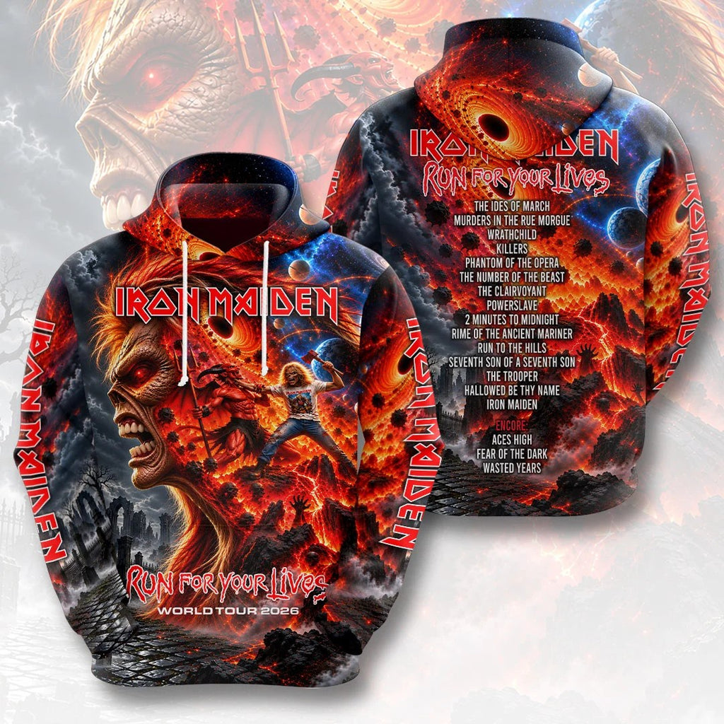 Iron Maiden 2026 World Tour 3D Apparel – HOATT26767