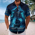 Iron Maiden 2026 World Tour Short Sleeve Button-Down Shirt – TMTHU8090