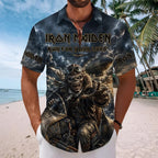 Iron Maiden 2026 World Tour Short Sleeve Button-Down Shirt – TMTHU8814