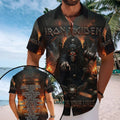Iron Maiden 2026 World Tour Short Sleeve Button-Down Shirt – TMTHU9144