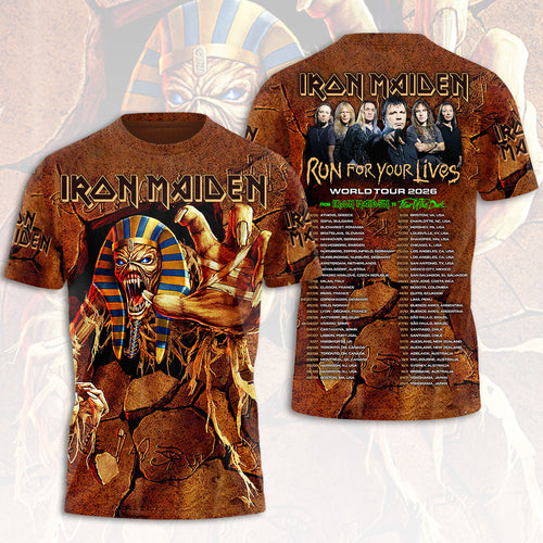 Iron Maiden 2026 World Tour 3D Apparel – HOATT16634