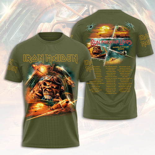 Iron Maiden 2026 World Tour 3D Apparel – HOATT16638