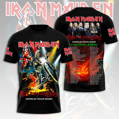 Iron Maiden 2026 World Tour 3D Apparel – HOATT16704