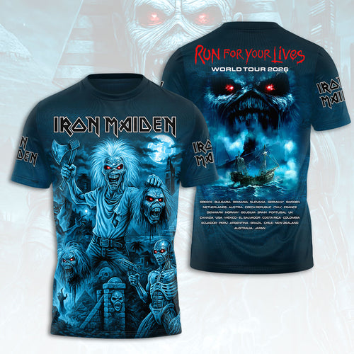 Iron Maiden 2026 World Tour 3D Apparel – HOATT16917