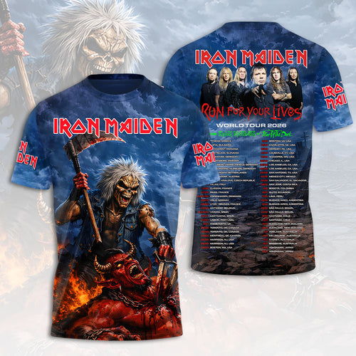 Iron Maiden 2026 World Tour 3D Apparel – HOATT16994