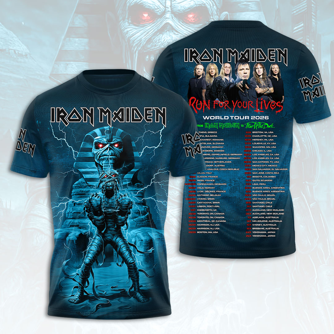 Iron Maiden 2026 World Tour 3D Apparel – HOATT17184