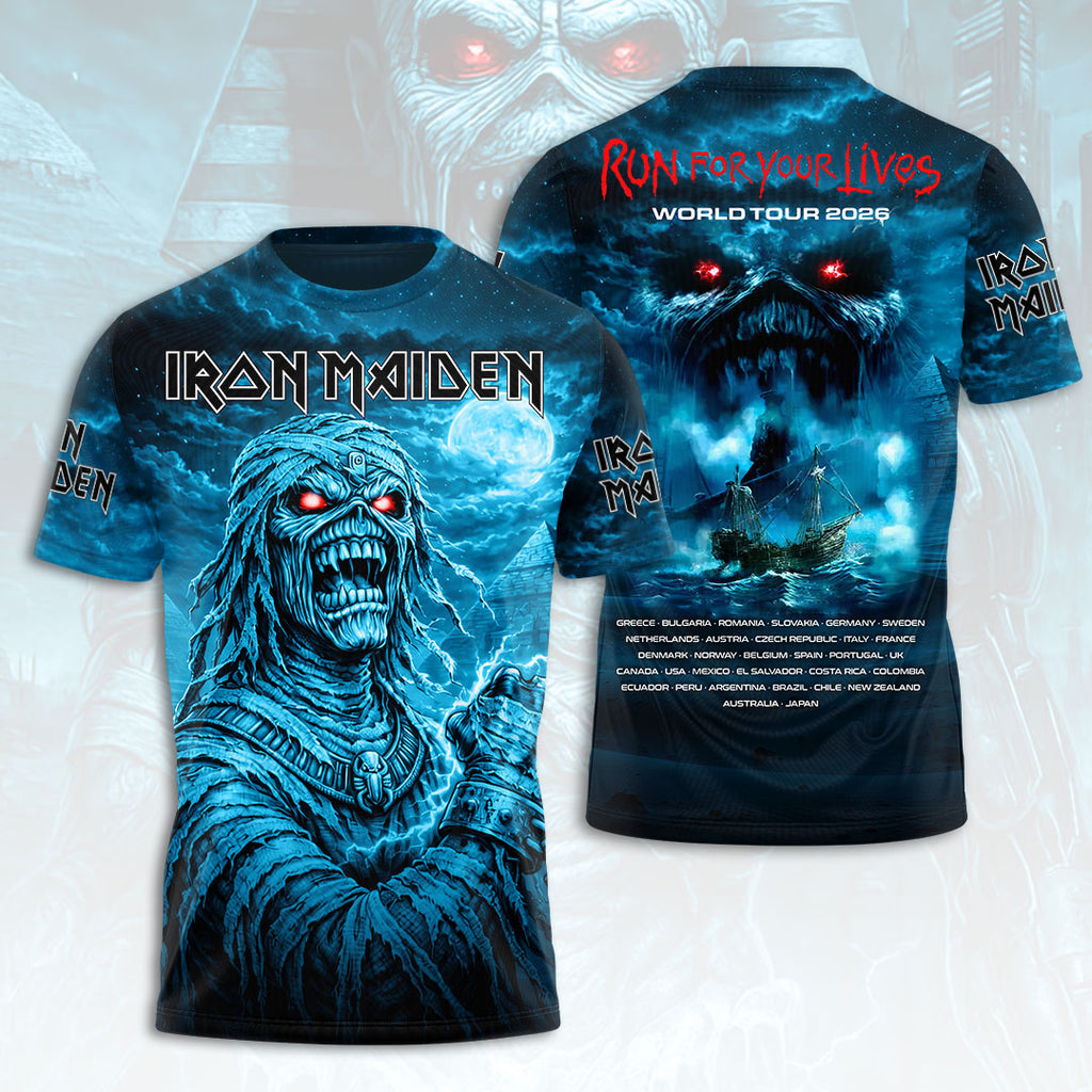 Iron Maiden 2026 World Tour 3D Apparel – HOATT17430