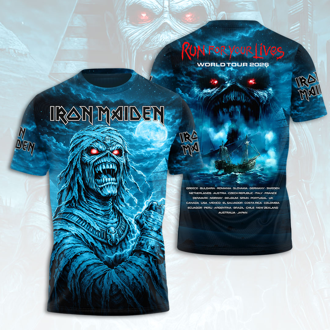 Iron Maiden 2026 World Tour 3D Apparel – HOATT17430