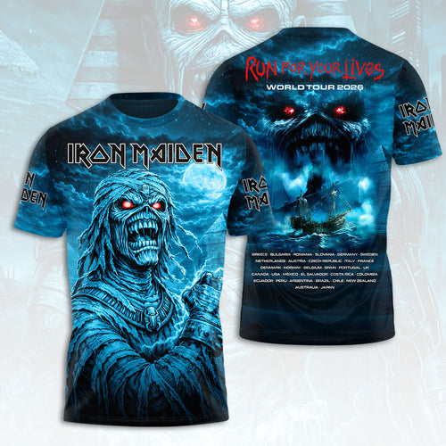 Iron Maiden 2026 World Tour 3D Apparel – HOATT17430