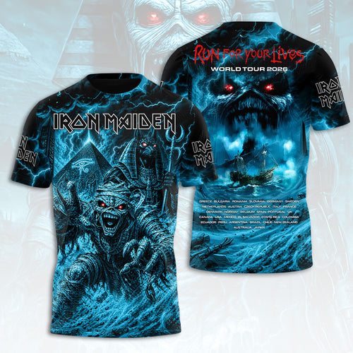 Iron Maiden 2026 World Tour 3D Apparel – HOATT18140
