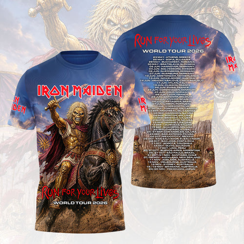 Iron Maiden 2026 World Tour 3D Apparel – HOATT18331