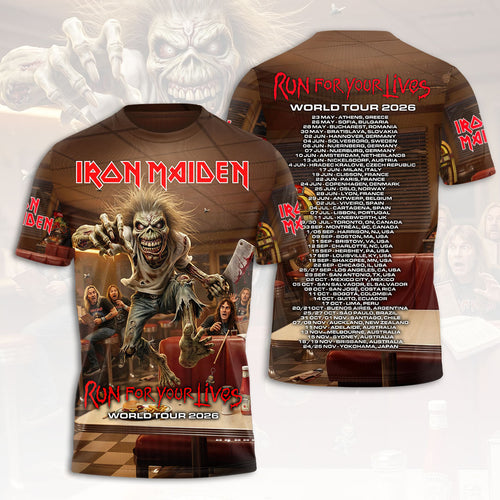 Iron Maiden 2026 World Tour 3D Apparel – HOATT18561