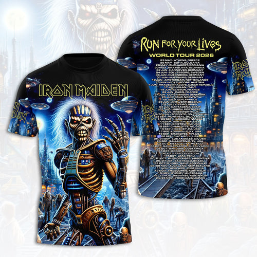 Iron Maiden 2026 World Tour 3D Apparel – HOATT19148