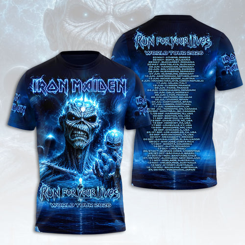 Iron Maiden 2026 World Tour 3D Apparel – HOATT19291